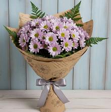 Букет цветов из:  Хризантемы #REPLACE_PRED# Холме