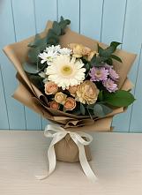Букет цветов из:  Герберы и Хризантемы в Холме