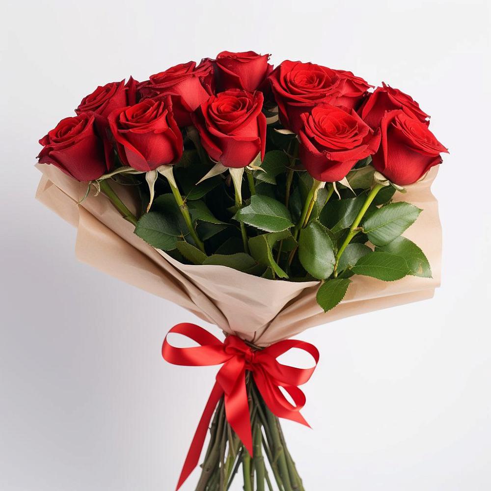 Букет 11 Красных роз Эдлесс Лав в Холме